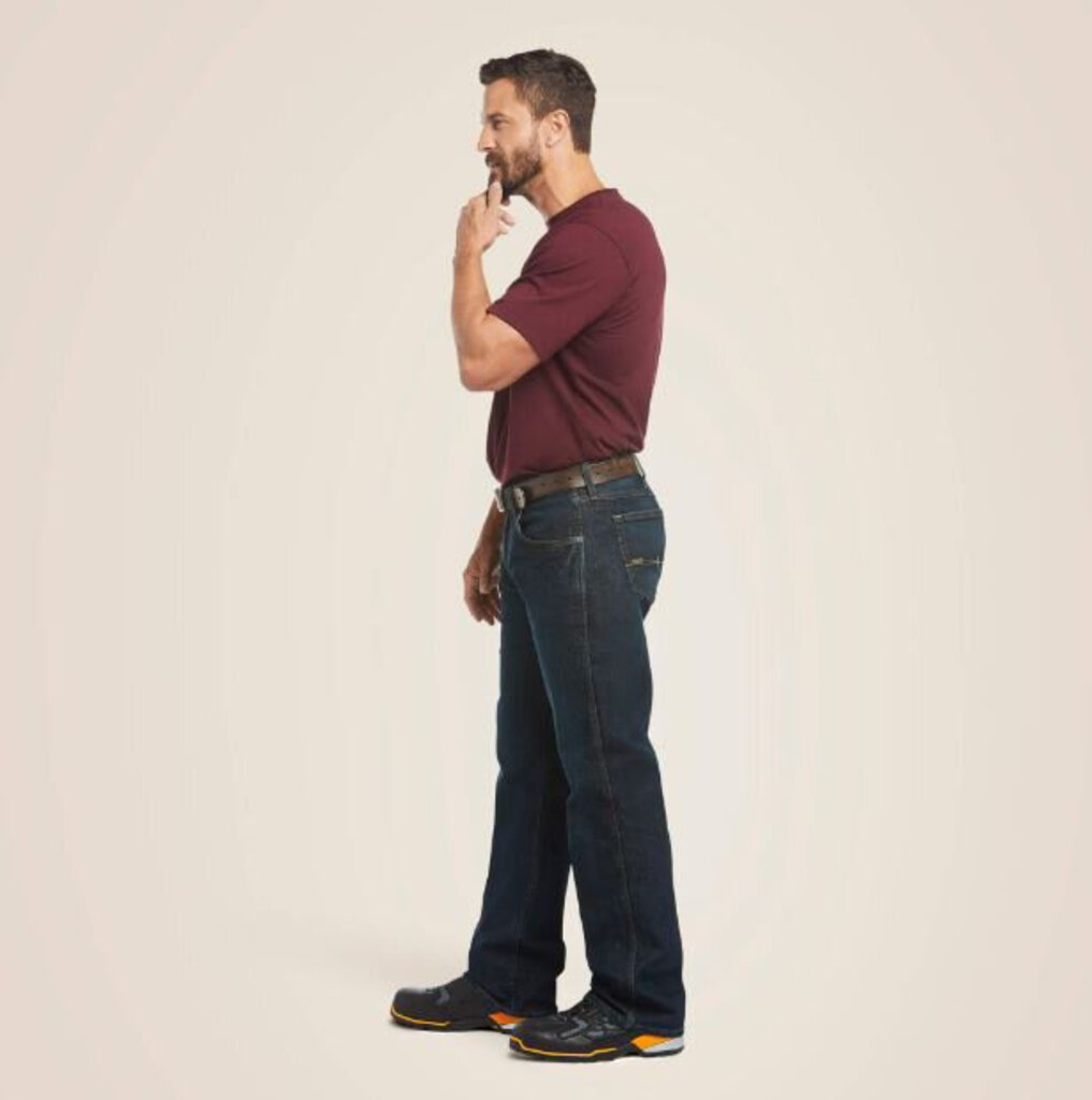 ARIAT10016223 MEN'S REBAR M5 DURASTRETCH STACKABLE STRAIGHT LEG JEAN