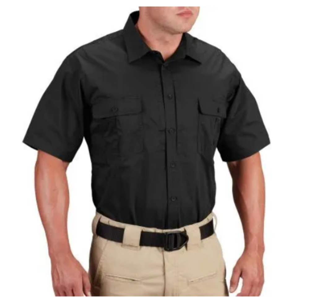 PROPPER F5350 KINETIC MEN'S SHORT SLEEVE SHIRT (AVAILABLE IN KHAKI, BLACK, LAPD NAVY)
