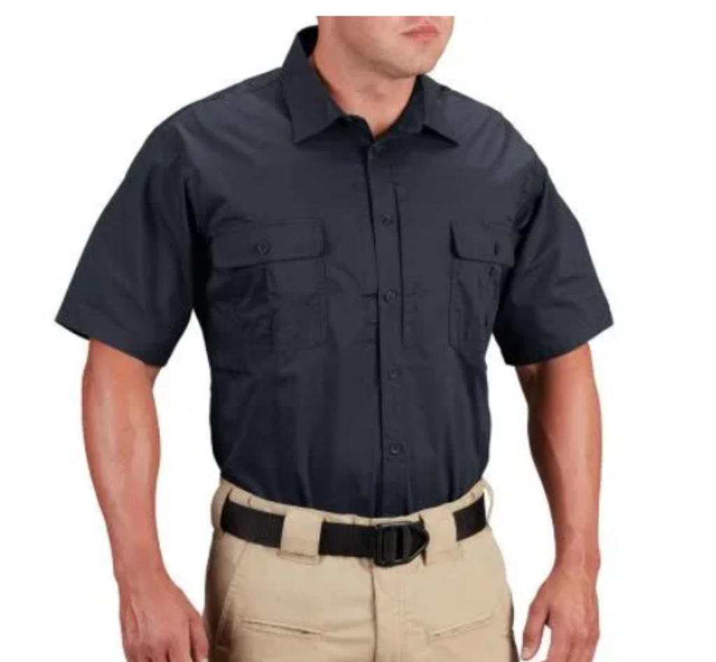PROPPER F5350 KINETIC MEN'S SHORT SLEEVE SHIRT (AVAILABLE IN KHAKI, BLACK, LAPD NAVY)