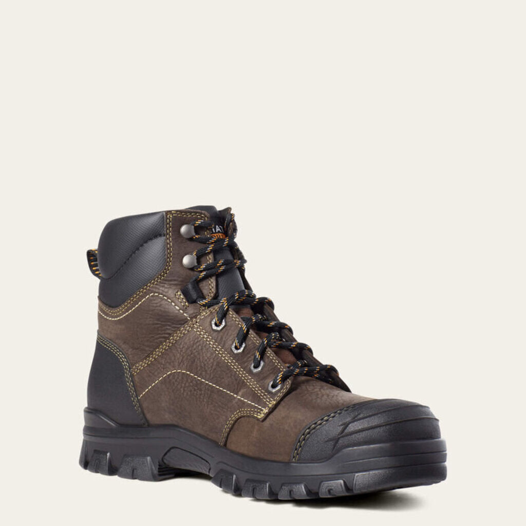Ariat Dark Brown MNS Treadfast 6" H20 Steel Toe 10034673