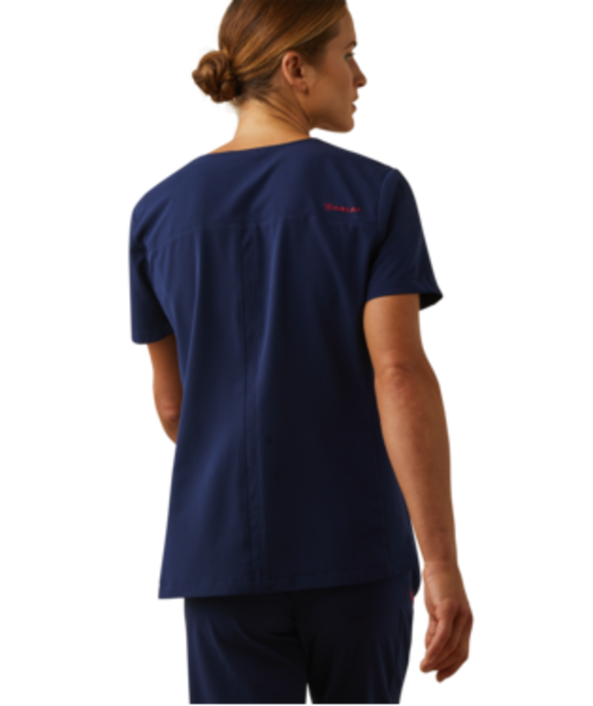 10039717 WMS CLARA STR 6 PKT SS SCRUB TP NVY