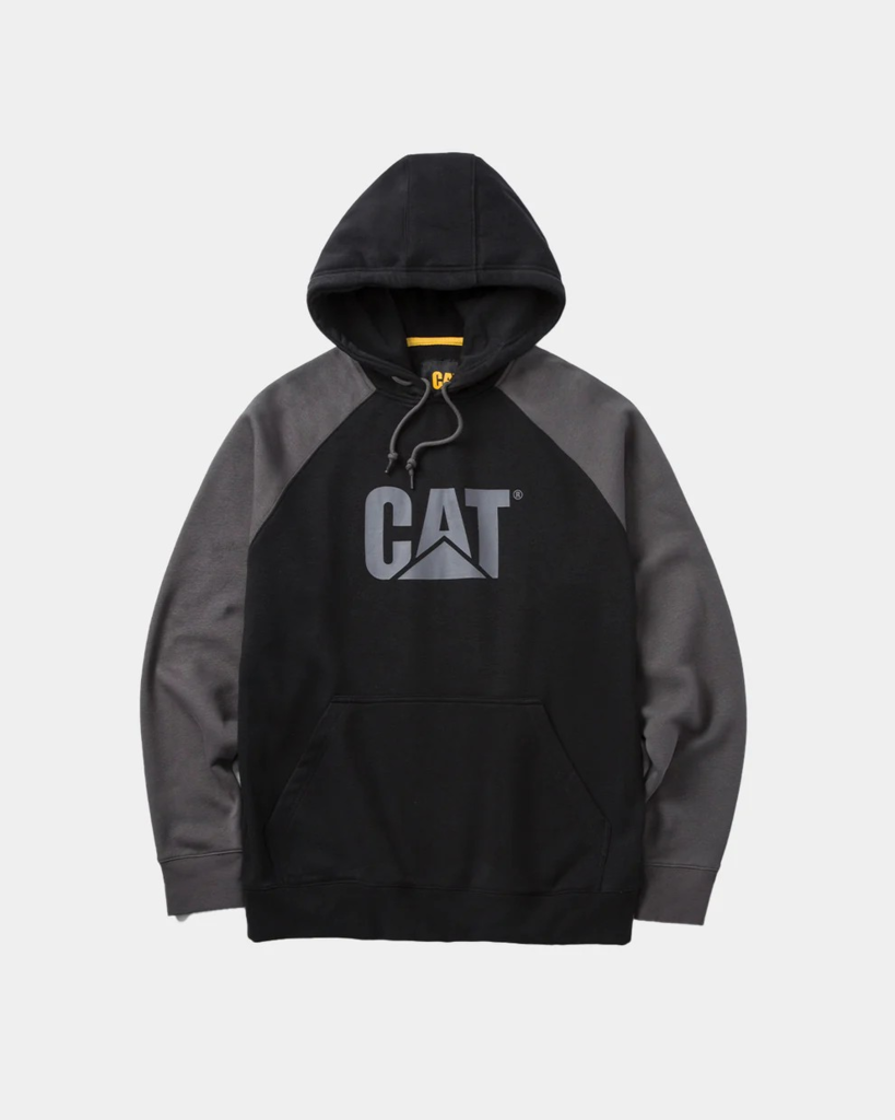 1050024 COLORBLOCK RAGLAN HOODED SWEATSHIRT BLACK-MAGNET