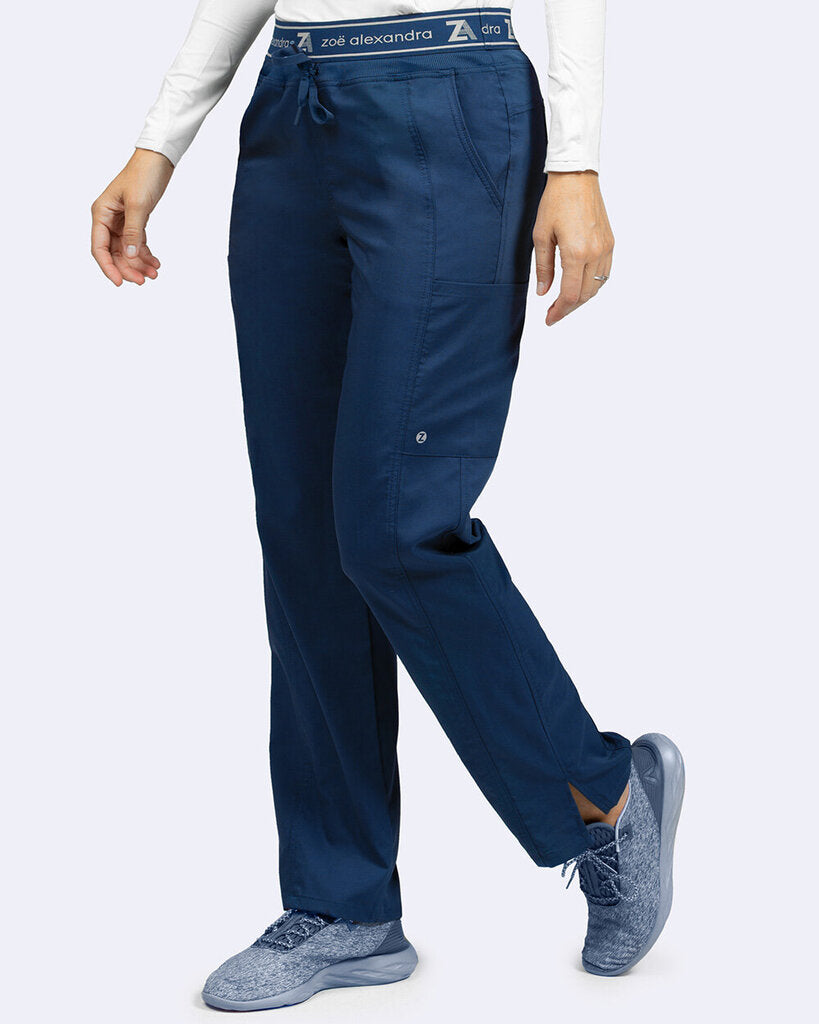 PETITE - 3027P Zavate Zoe Alexandra Greenwich Hi-Rise Pant Navy