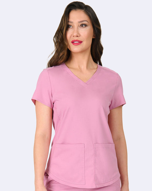1148 Zavate Zoe Alexandra Soho Side Knit Top Dusty Rose