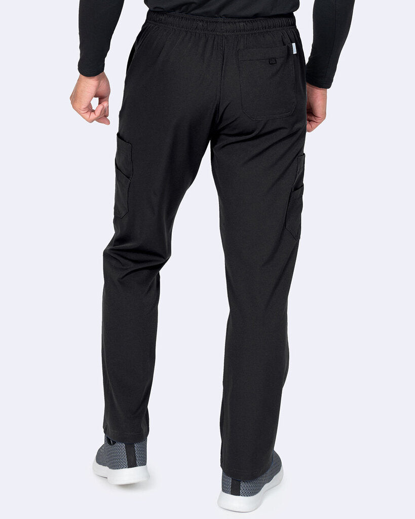 3022 Zavate Men's Two Cargo Straight Leg Black