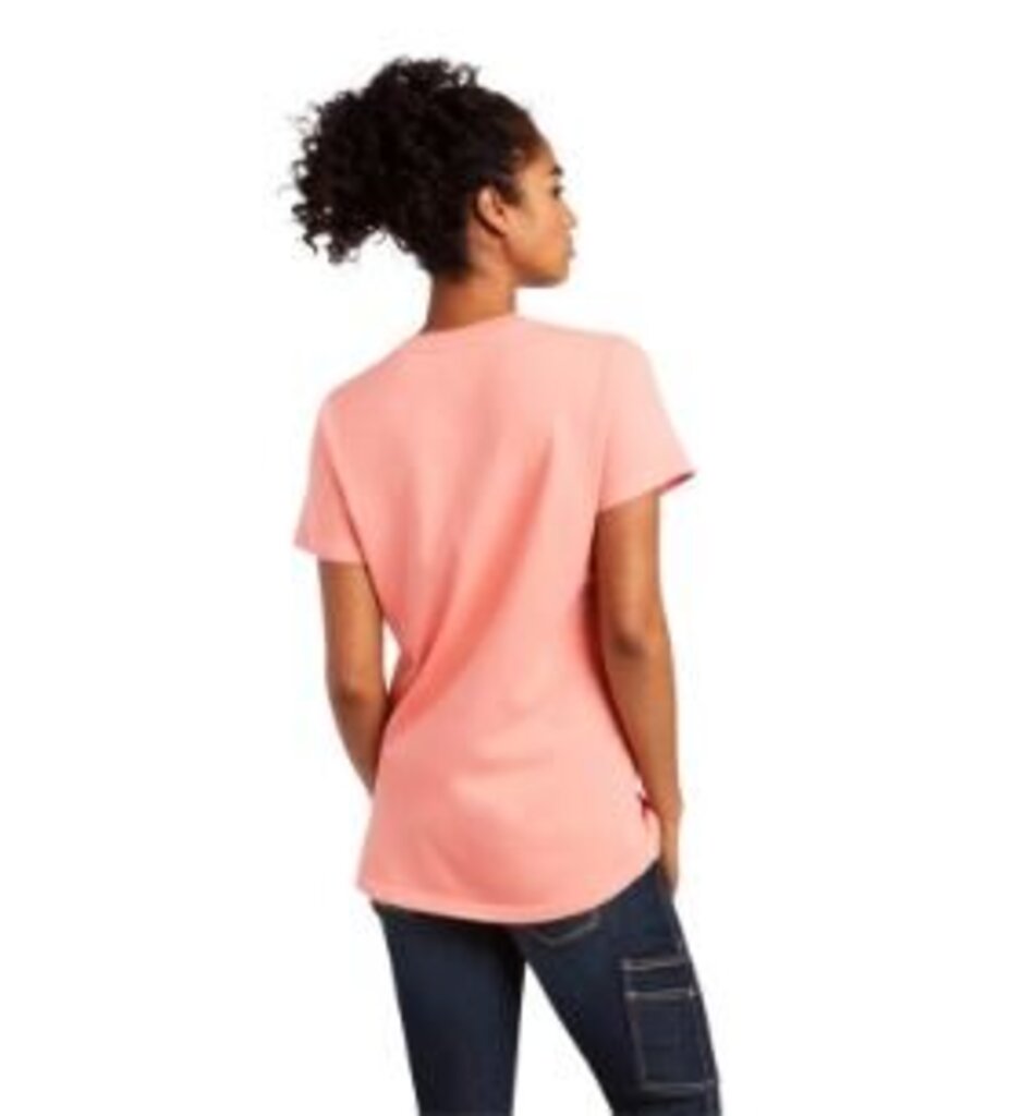 10039432 Women's Rebar Cotton Strong V-Neck T-Shirt