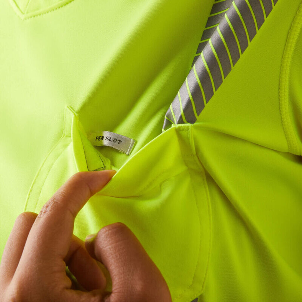 10043642 WMS REBAR HI-VIS ANSI SS T-SHRT HVS YLW