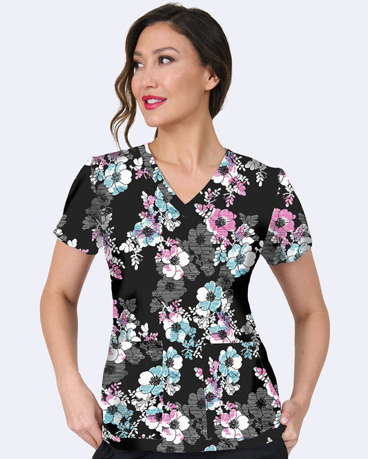 1054 INFB Audrey Print Top in In Full Bloom