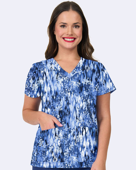 ZAVATE 1054 Audrey Print Top in Animal Escape