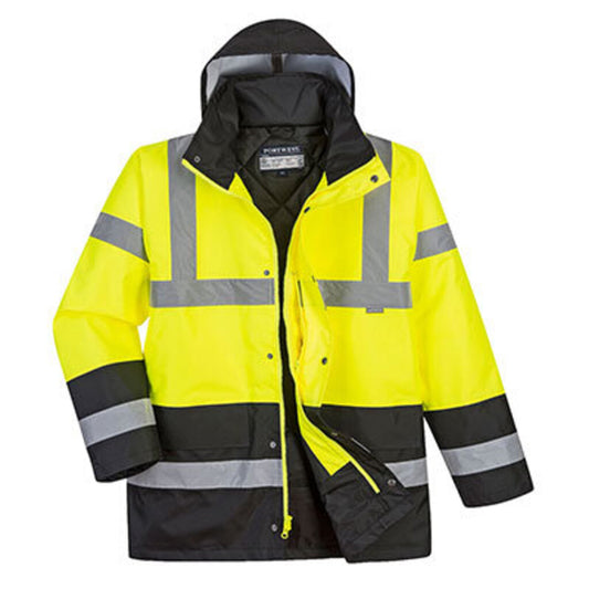 US466YBRL Hi- Vis Contrast Traffic Jacket