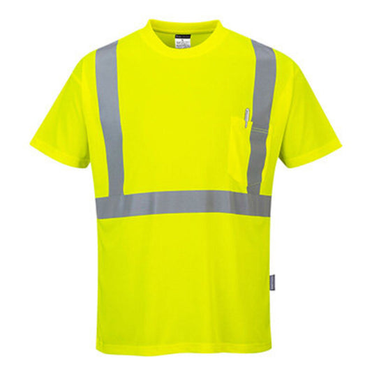 S190YER Hi-Vis Pocket T-Shirt