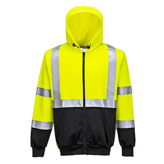 UB315YBR Hi-Vis 2-Tone Zipped Hoodie