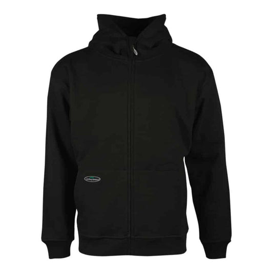 Arborwear Black 400341 Cotton Single Thick Hooded Full Zip Sweatshirt