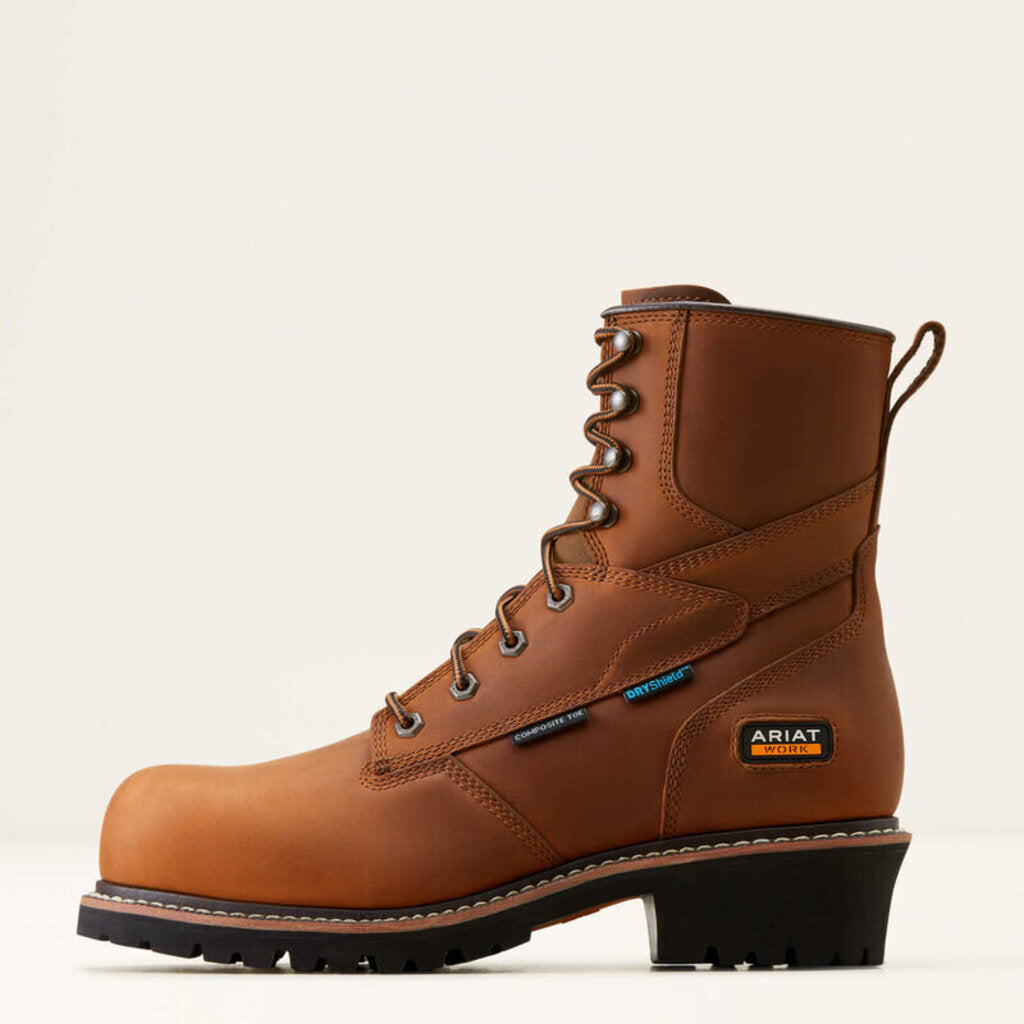 10050840 Men's Logger Shock Shield Waterproof Composite Toe Work Boot