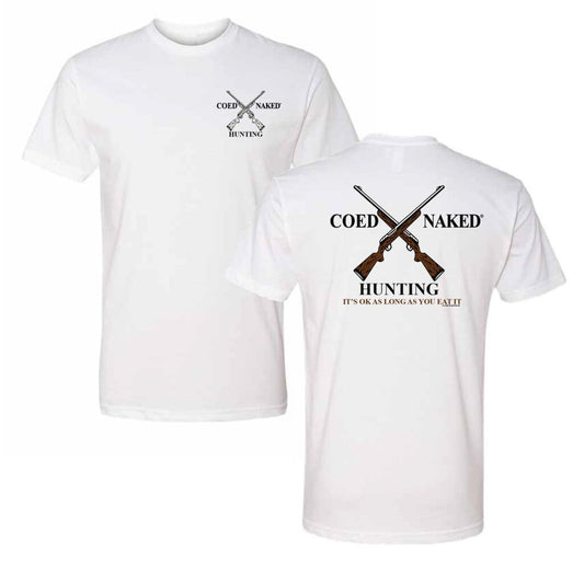 Coed Naked T-Shirt Hunting White