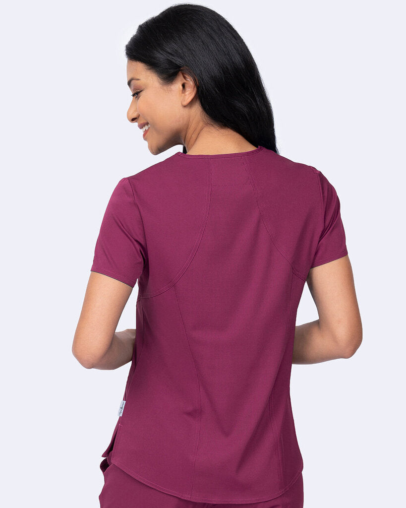 1084 WINE Ava Racerback Top Wine