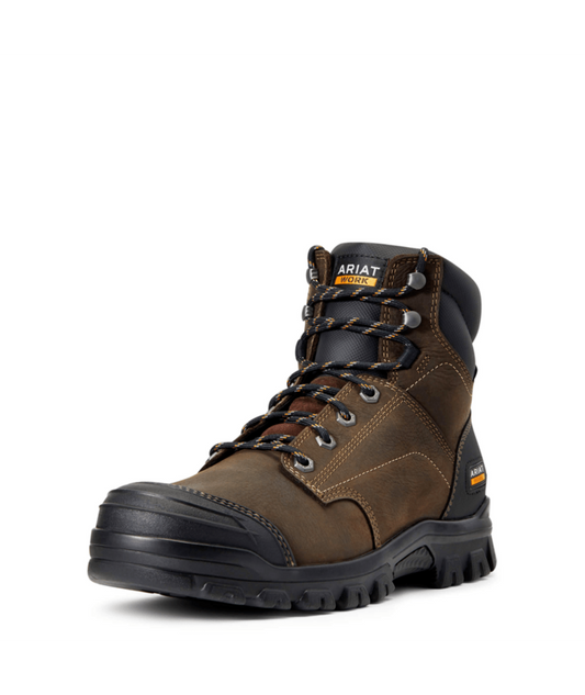 Ariat Dark Brown MNS Treadfast 6" H20 Steel Toe 10034673