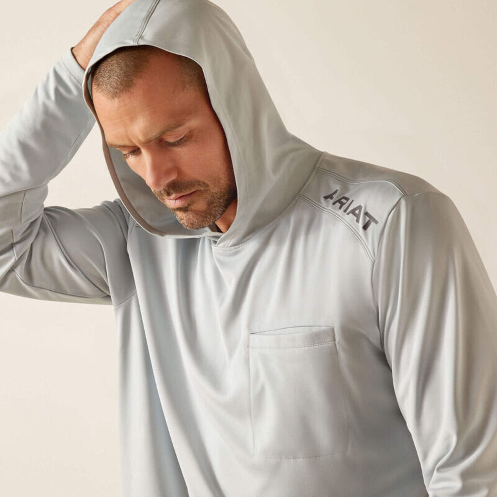 10048979 MENS REBAR SUNBLOCKER LONGSLEEVE TSHIRT PEARL GREY