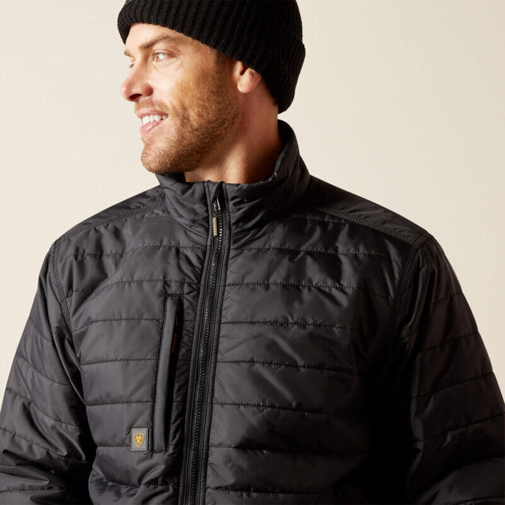10052030 MENS REBAR CORDURA RIPSTOP LIGHTWEIGHT INSULATED JACKET BLACK