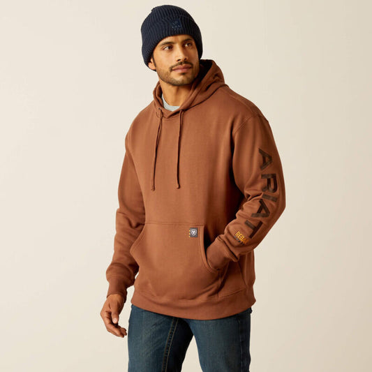 10052863 MENS REBAR GRAPHIC HOODIE AZTEC/COFFEE BEAN