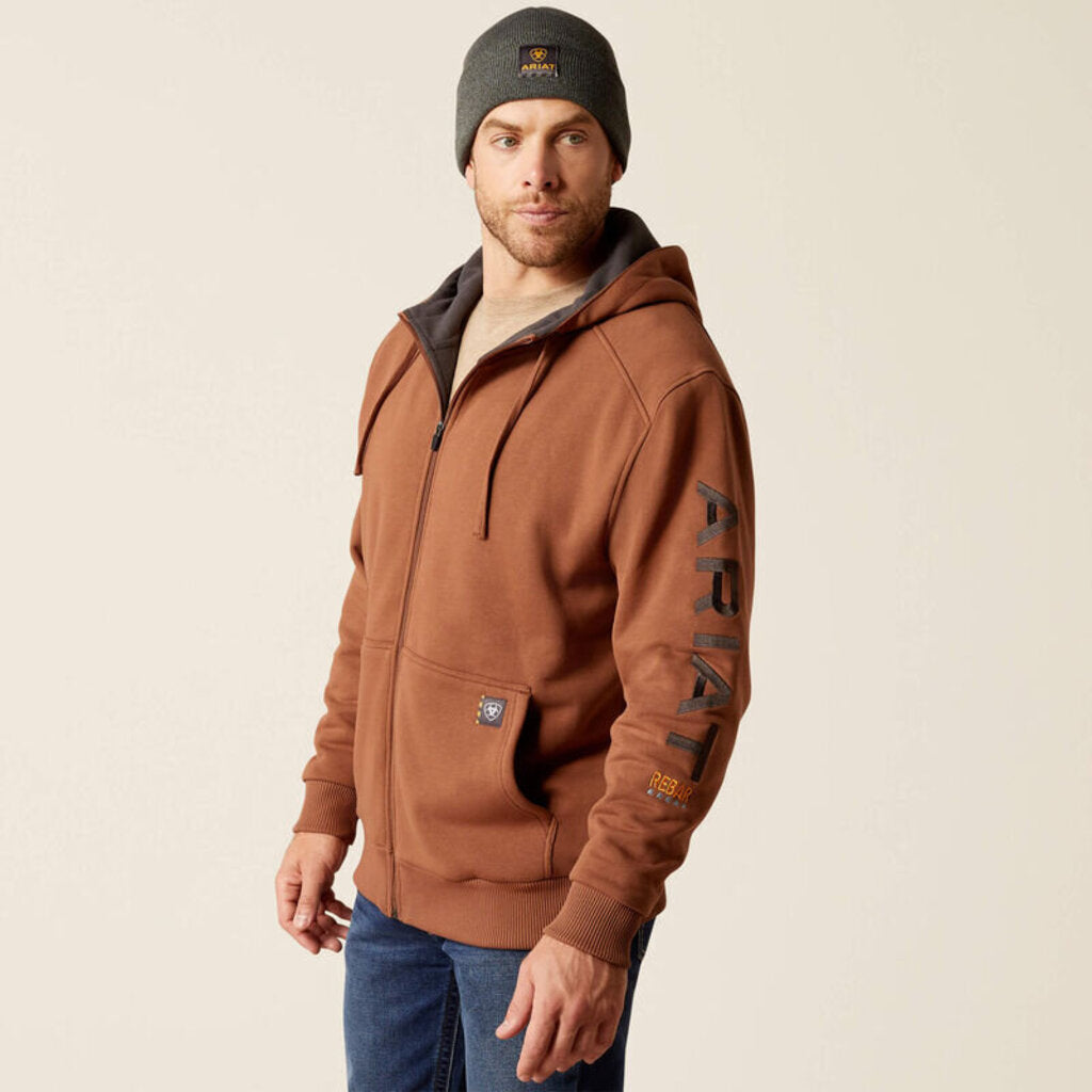 10052862 MENS REBAR ALL WEATHER FULL ZIP HOODIE AZTEC