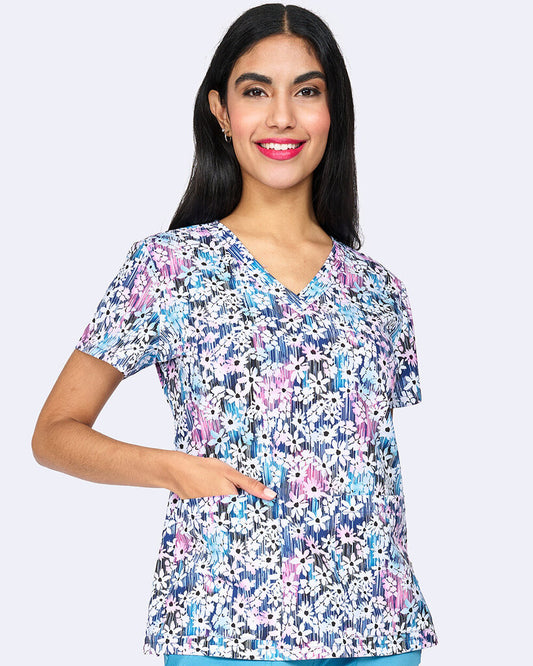 1054 Zavate Audrey Print Top Floralistic