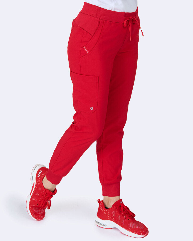 3042 Zavate Zoe Alexandra Tribeca Jogger Pant Red