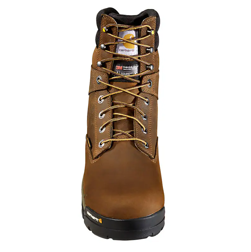 CME8347 8" GROUND FORCE WATERPROOF INSULATED COMP TOE WORK BOOT - BROWN OIL TAN