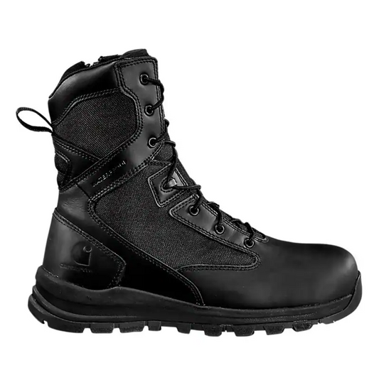 FH8021-M CARHARTT 8" GILMORE WATERPROOF SIDE ZIP BOOT - BLACK