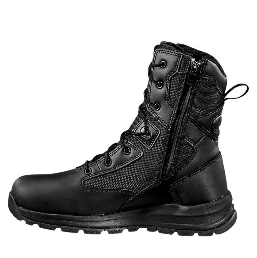 FH8021-M CARHARTT 8" GILMORE WATERPROOF SIDE ZIP BOOT - BLACK