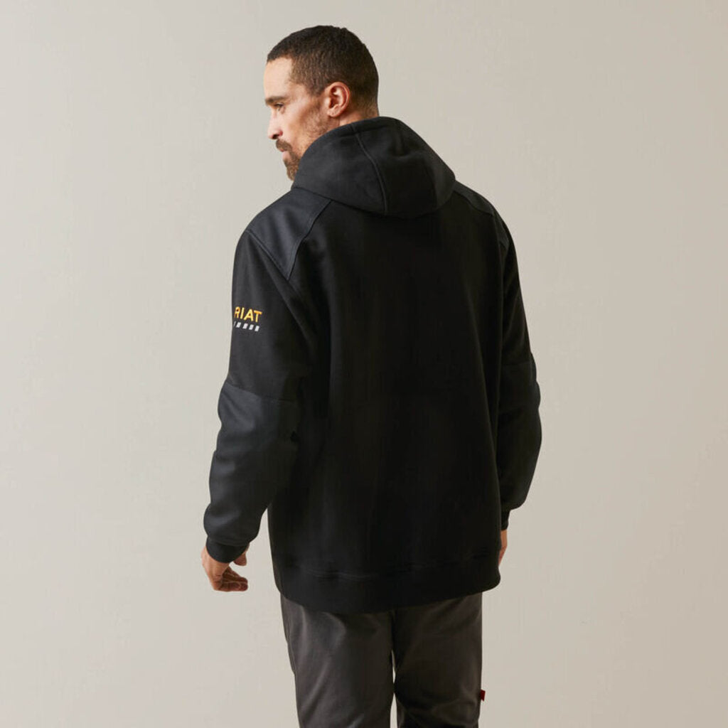 10046148 MENS REBAR WORKMAN DURACANVAS HOODIE - BLACK