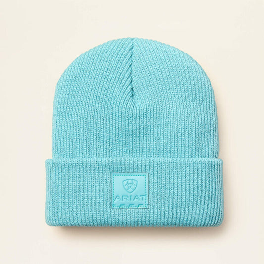 10053428 WOMENS RIB KNIT INS WATCH CAP - BLUE SPRUCE