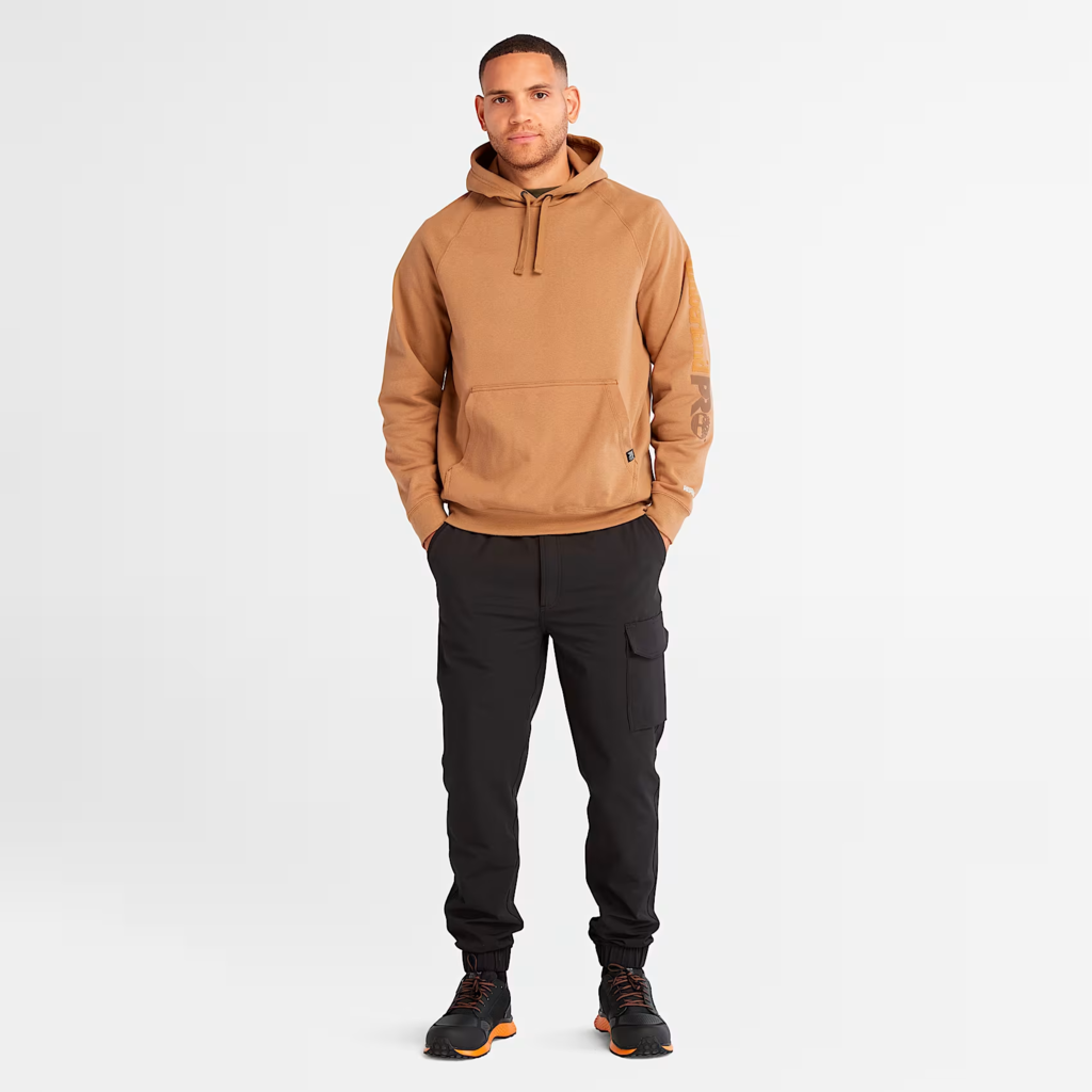 TB1A1HVYD021 MENS TIMBERLAND HONCHO SPORT HOODIE - DARK WHEAT