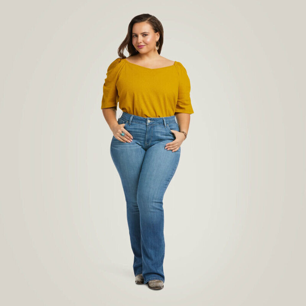 10036812 WOMENS MID RISE PATRICIA BOOT CUT JEAN