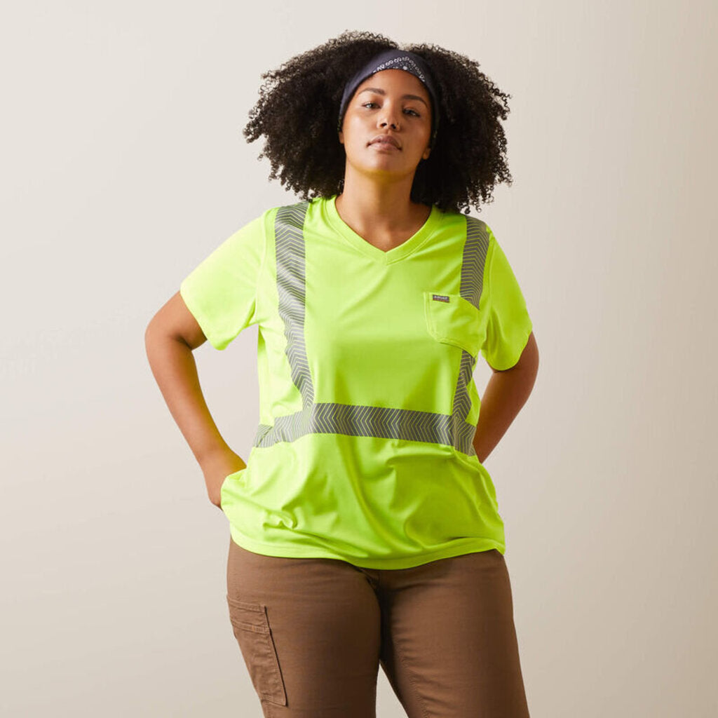 10043642 WMS REBAR HI-VIS ANSI SS T-SHRT HVS YLW