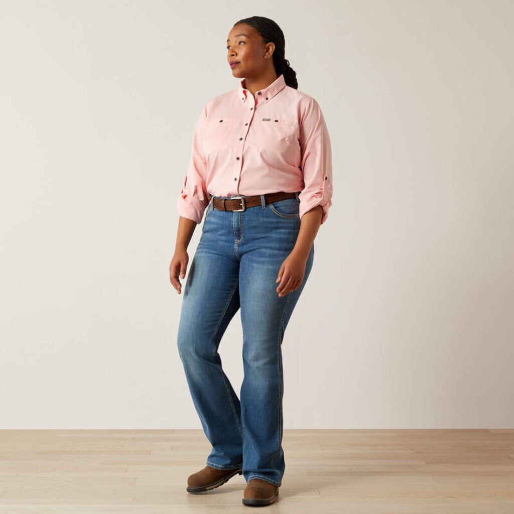 10054856 REBAR MD TGH 360 AIRFLOW DURASTRETCH LS WRK SHRT