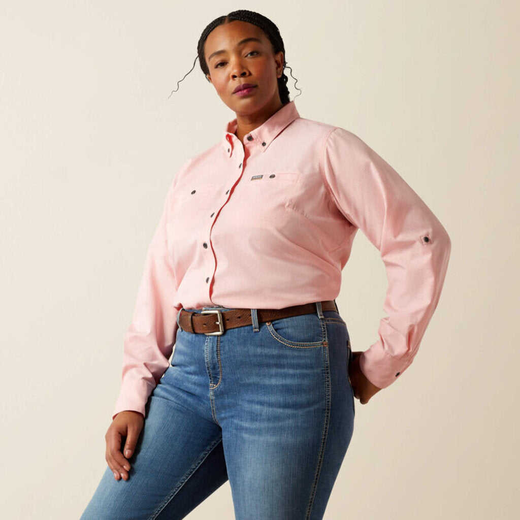 10054856 REBAR MD TGH 360 AIRFLOW DURASTRETCH LS WRK SHRT