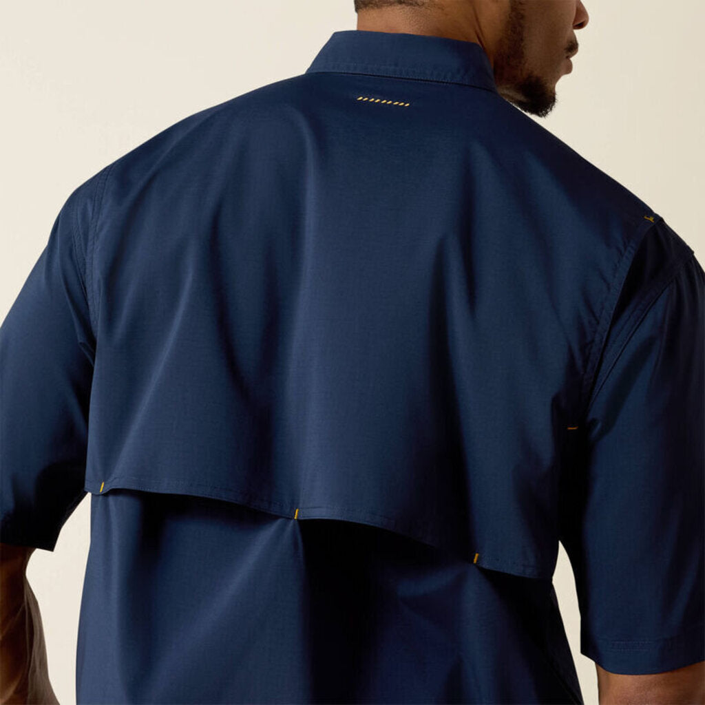 Ariat Navy 10025388 MNS RBR MD TGH VTTK DRST SS WK SHRT