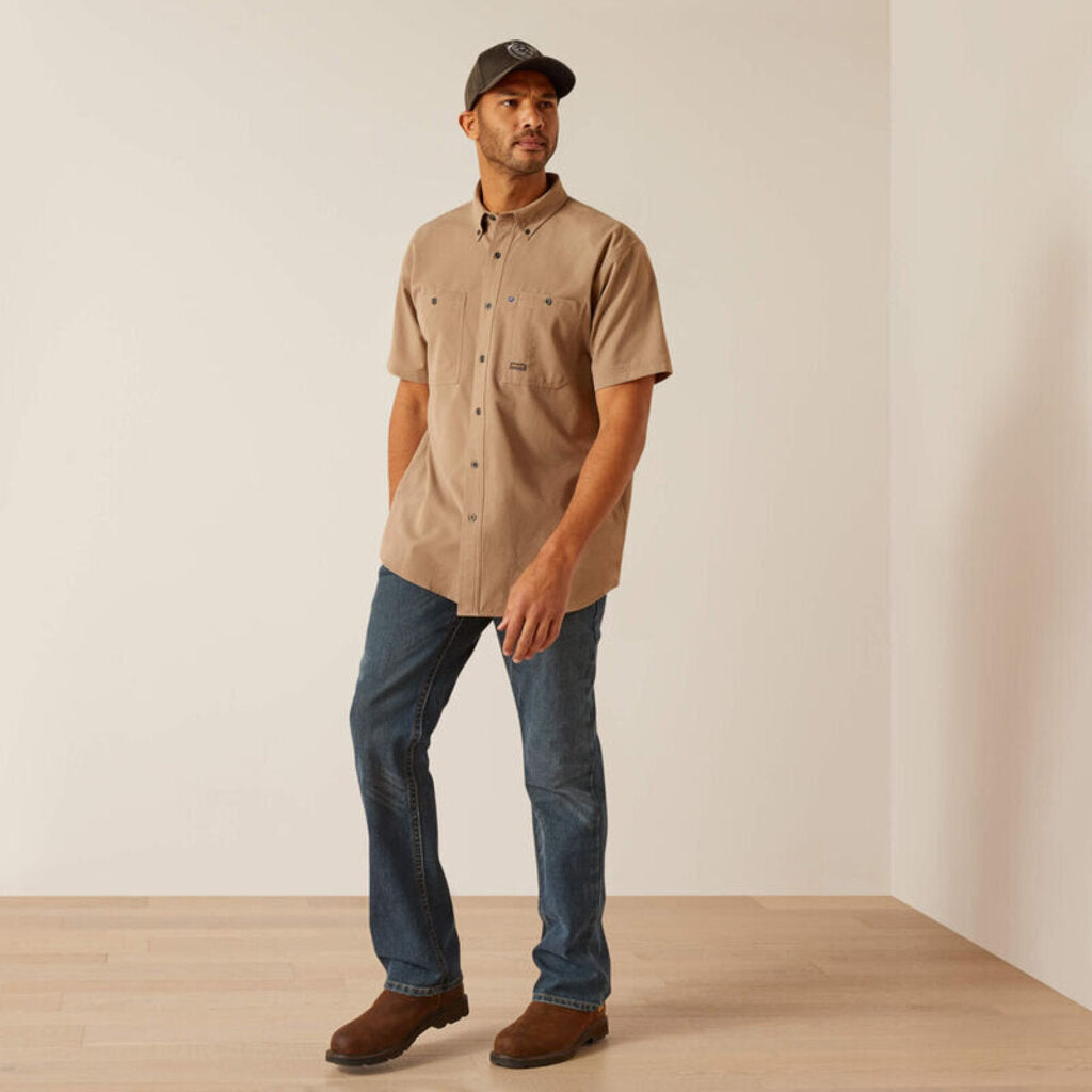 10048948 MN RBR MD TGH 360 AIRFLOW SS WK SHRT KHAKI