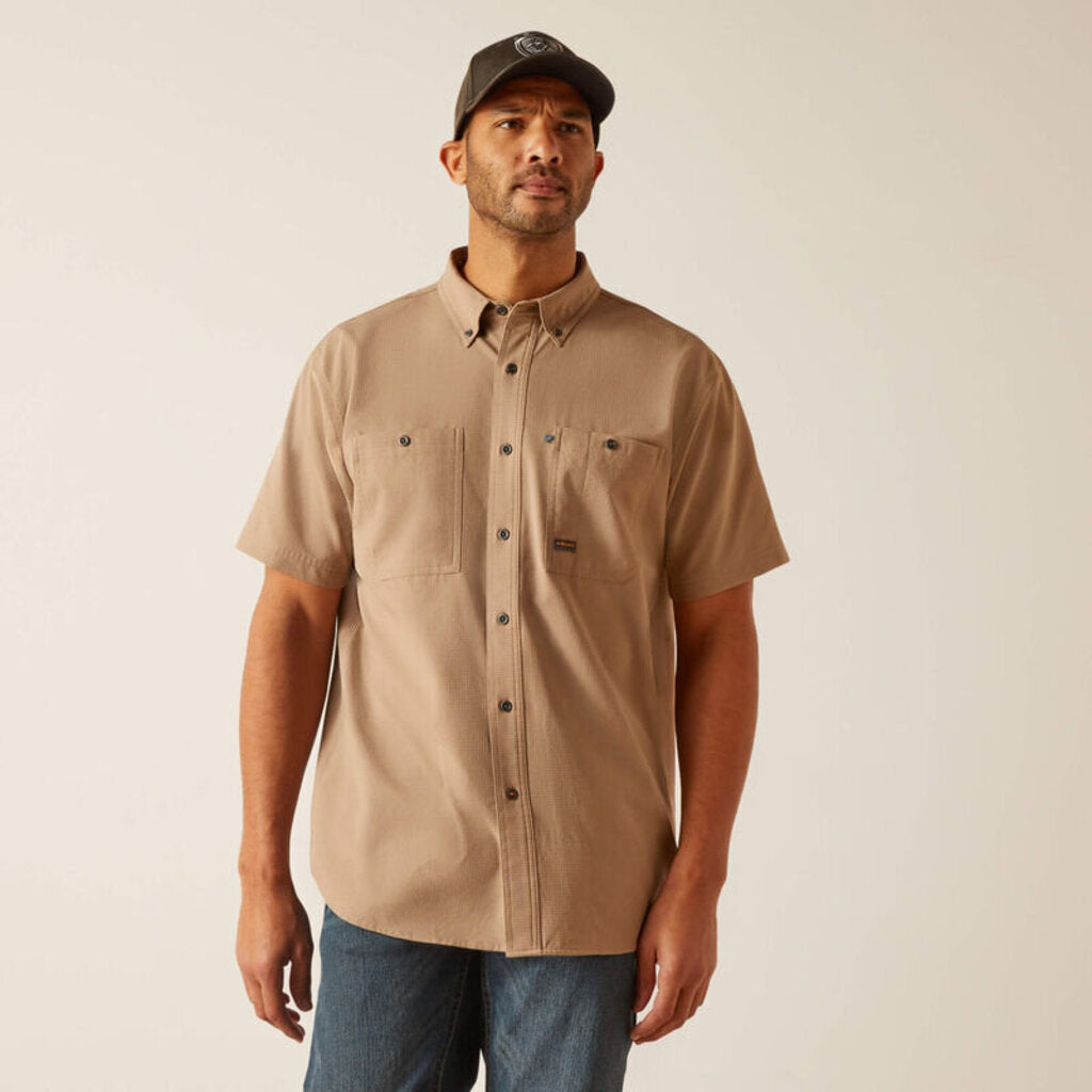 10048948 MN RBR MD TGH 360 AIRFLOW SS WK SHRT KHAKI