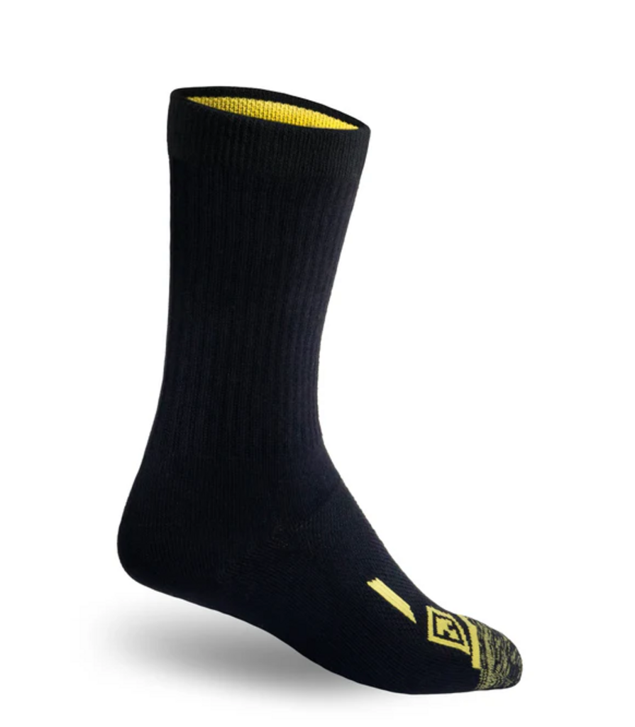First Tactical Black 160001 CTN 6" Duty Socks 3-Pk