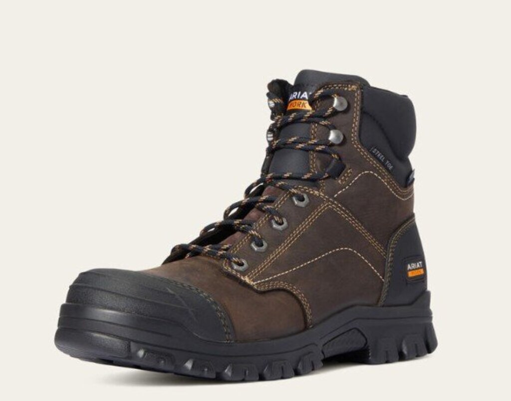 Ariat Dark Brown MNS Treadfast 6" H20 Steel Toe 10034673