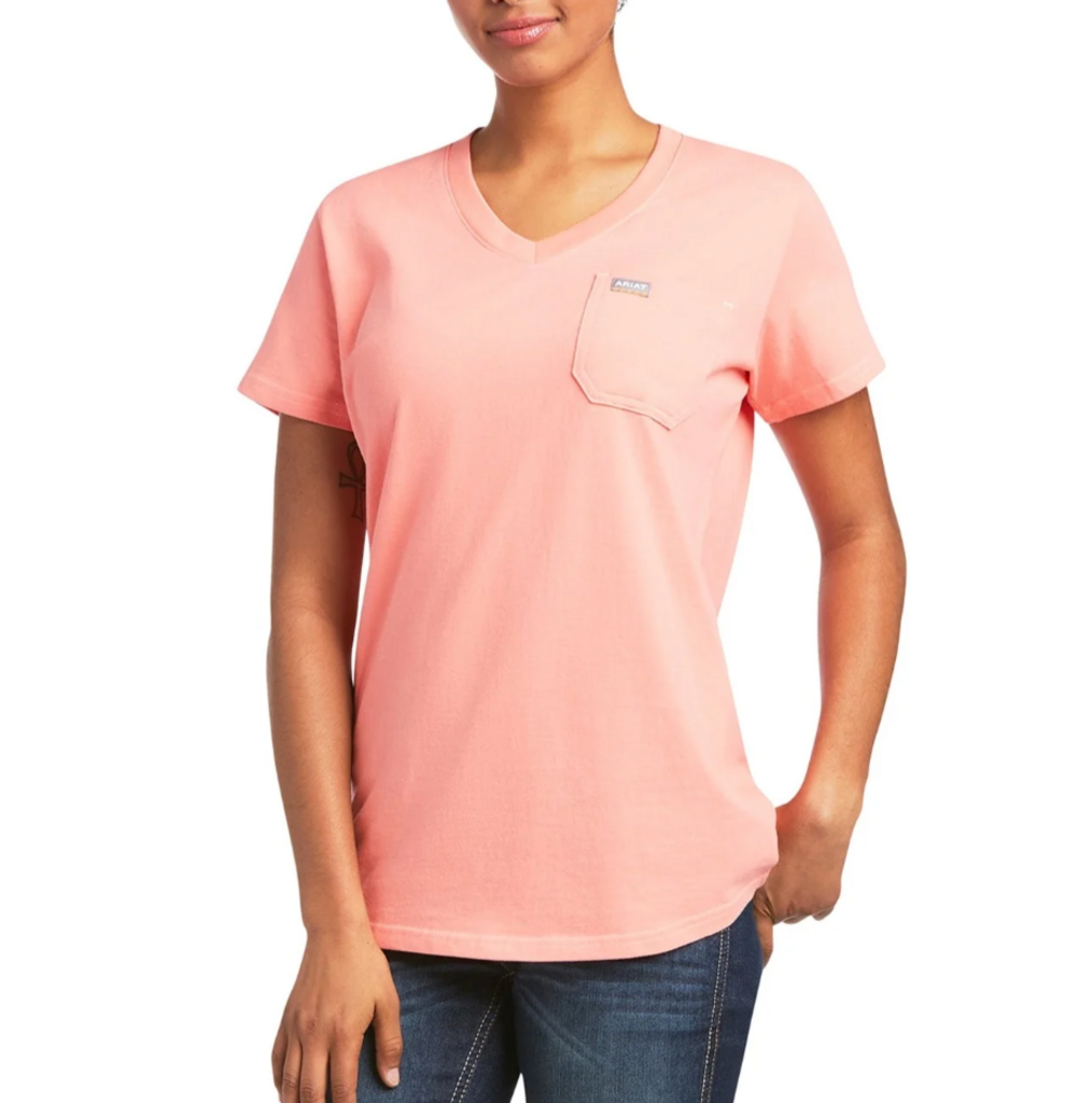 10039432 WMS RBR COTTON STRONG V-NK SS TOP SM MLN