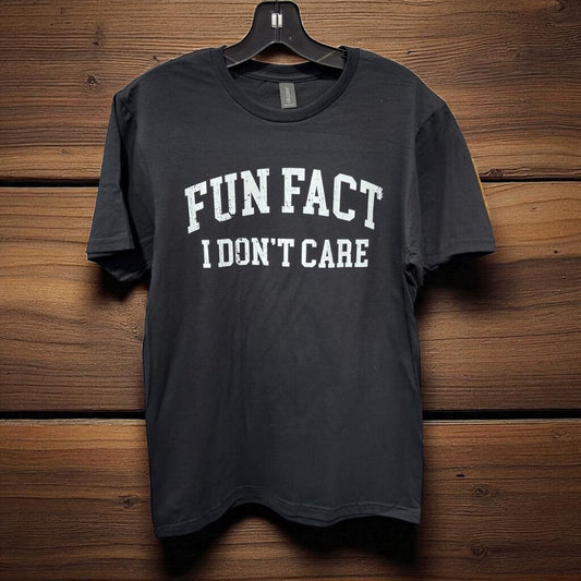 FUN FACT BLACK TEE