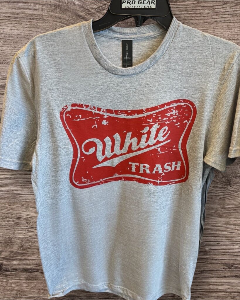 WHITE TRASH TEE