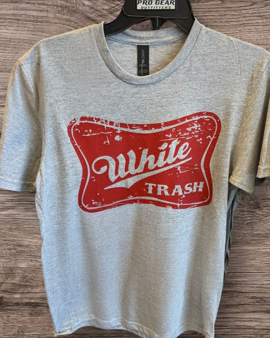 WHITE TRASH TEE