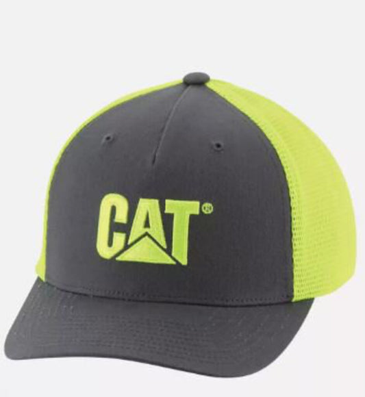 CAT Hi-Vis Yellow 1120239 Hi-Vis Mesh Cap