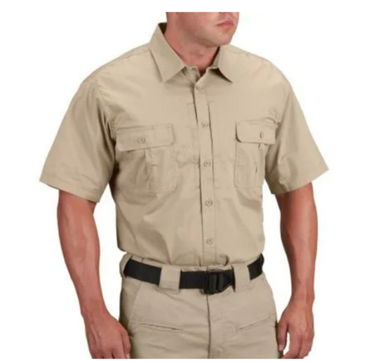 PROPPER F5350 KINETIC MEN'S SHORT SLEEVE SHIRT (AVAILABLE IN KHAKI, BLACK, LAPD NAVY)